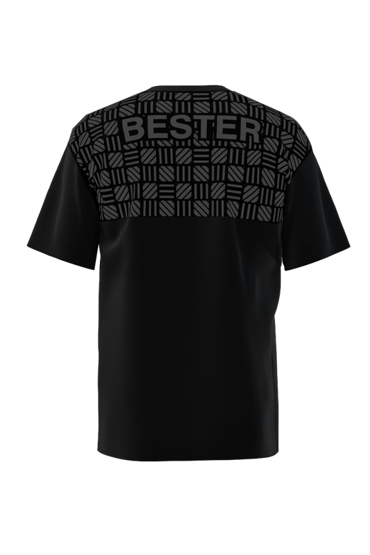 BESTER グリップTシャツ ブラック | パープル柄